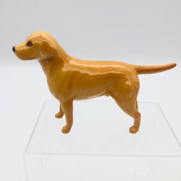 Vtg Beswick Golden Yellow Labrador Retriever Dog Figurine Porcelain England - Picture 3 of 10